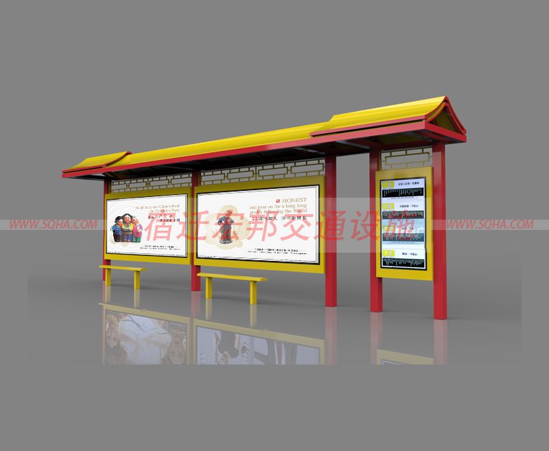 仿古公交站臺 仿古公交站臺